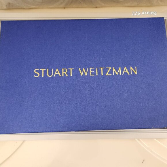 Stuart Weitzman Nudistcurve 75 Pyrite Glittery Sandals made in Spain 10B NIB - Picture 12 of 13